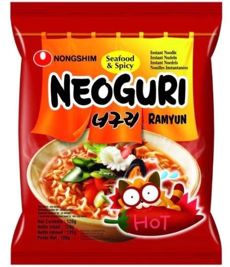 Koreański ramen, Neoguri ostry, Nongshim, (120g/20)