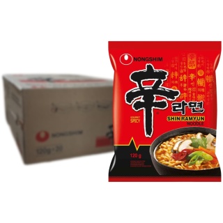 Koreański ramen, Shin, makaron instant, Nongshim (120g/20)