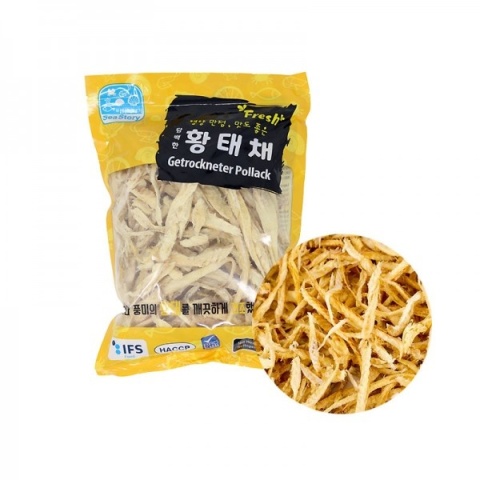 Hwangteche, suszone paski z mintaja, SeaStory (200g/12)