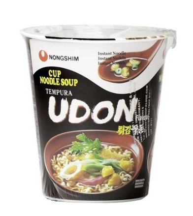 Koreański ramen, Tempura Udon mała miska, Nongshim (62g/12)